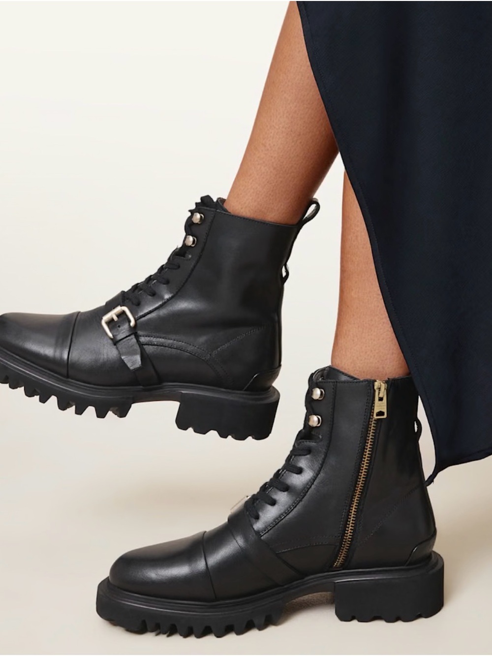 ALLSAINTS TORI LEATHER BOOTS